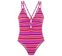 S.OLIVER Badeanzug Damen pink geringelt Gr.40