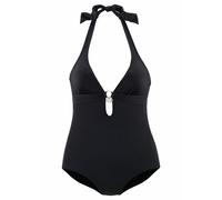 s.Oliver Badeanzug, mit Accessoires 44, Cup C/D schwarz Damen Black White Trends Damenbademode Badeanzug 44, Cup C/D schwarz