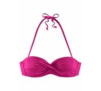 S.OLIVER Bandeau-Bikini-Top Damen pink Gr.40 Cup C