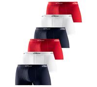 s.Oliver - Basic - Hip-Short/Pant - 6er Pack (L Rot/Dunkelblau/Weiß)