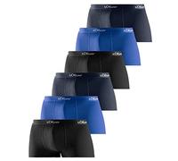 s.Oliver - Basic - Hip-Short/Pant - 6er Pack (XL Blau/Dunkelblau/Schwarz)
