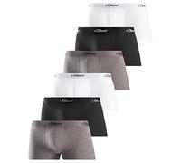 s.Oliver - Basic - Hip-Short/Pant - 6er Pack (XL Grau/Schwarz/Weiß)