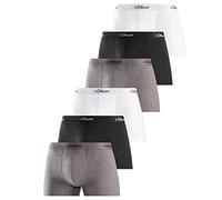 s.Oliver - Basic - Retro-Short/Pant - 6er Pack (L Grau/Schwarz/Weiß)