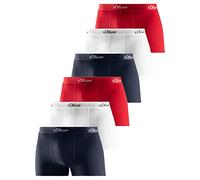 s.Oliver - Basic - Retro-Short/Pant - 6er Pack (M Rot/Dunkelblau/Weiß)