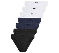 Slip S.OLIVER Gr. XXL, 7 St., blau (schwarz, navy, weiß) Herren Unterhosen Slips Wochenration in einer Dose (56507428-XXL)