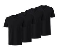 s.Oliver Basic-T-Shirt aus Baumwolle im 2er-Pack (DE/NL/SE/PL, Alphanumerisch, L, Regular, Regular, 4 x schwarz)