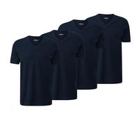 s.Oliver Basic-T-Shirt aus Baumwolle im 2er-Pack (DE/NL/SE/PL, Alphanumerisch, XXL, Regular, Regular, 4 x Navy)