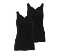 Basic Top aus Jersey im 2er-Pack 48 schwarz 2175982.9999.48