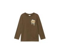 Baumwoll-Longsleeve mit Front- und Backprint 140 braun 2170154.8917.140