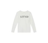 Baumwoll-Longsleeve mit Frontprint und Nietenbesatz 158/164 creme|weiß 2169180.0210.158_164