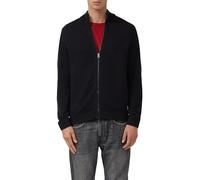 Baumwoll-Strickjacke mit Stehkragen und Logo-Patch 3XL schwarz 2170245.9999.3XL