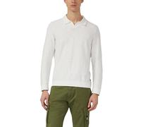Baumwoll-Strickpolo mit Flammgarnstruktur L creme 2177501.0200.L