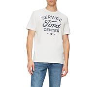 s.Oliver RED LABEL Regular Fit T-Shirt aus reiner Baumwolle mit Ford®-Print in Weiss, Größe L