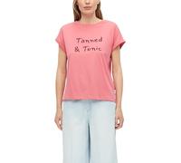 Baumwoll-T-Shirt mit Frontprint 38 pink 2178612.42D1.38