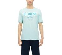 Baumwoll-T-Shirt mit Frontprint XL türkis 2178215.64D2.XL