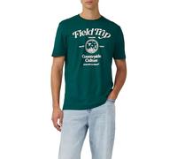 s.Oliver Baumwoll-T-Shirt mit Frontprint M Grün
