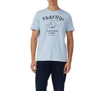 Baumwoll-T-Shirt mit Frontprint XXL blau 2169269.50D1.XXL