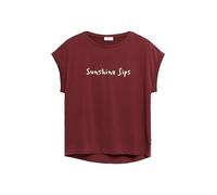 Baumwoll-T-Shirt mit Frontprint 46 rot 2178612.39D2.46