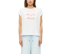 Baumwoll-T-Shirt mit Frontprint 44 weiß 2178612.01D0.44