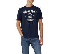 Baumwoll-T-Shirt mit Frontprint XXL blau 2169269.59D1.XXL