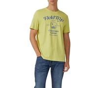 Baumwoll-T-Shirt mit Frontprint XL grün 2169269.73D1.XL