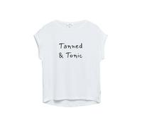 Baumwoll-T-Shirt mit Frontprint 40 weiß 2178612.01D1.40