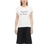Baumwoll-T-Shirt mit Frontprint 38 weiß 2178612.01D1.38