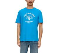 s.Oliver Baumwoll-T-Shirt mit frontseitigem Artwork-Print