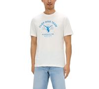 s.Oliver Baumwoll-T-Shirt mit frontseitigem Artwork-Print