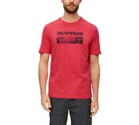 s.Oliver Baumwoll-T-Shirt mit frontseitigem Artwork-Print