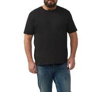 Baumwoll-Shirt mit Crew Neck 3XL schwarz 2166120.9999.3XL