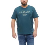 Baumwoll-T-Shirt mit Logo-Print 3XL blau 2181138.55D1.3XL