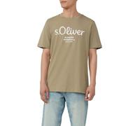 Baumwoll-T-Shirt mit Logo-Print L olive 2165602.78D1.L