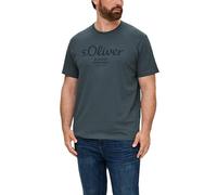 T-Shirt mit Logo-Print 4XL grau