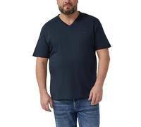 s.Oliver Baumwoll-T-Shirt mit Logo-Print und V-Neck