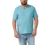 s.Oliver Baumwoll-T-Shirt mit Logo-Print und V-Neck