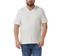 s.Oliver Baumwoll-T-Shirt mit Logo-Print und V-Neck