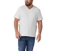 s.Oliver Baumwoll-T-Shirt mit V-Ausschnitt und Logoprint