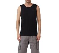 Baumwoll-Tanktop mit Flammgarnstruktur 3XL schwarz 2166833.9999.3XL