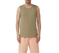 Baumwoll-Tanktop mit Flammgarnstruktur XXL Grün 2166833.7880.XXL