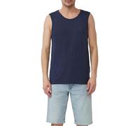 Baumwoll-Tanktop mit Flammgarnstruktur 3XL blau 2166833.5852.3XL
