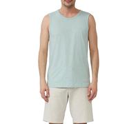 Baumwoll-Tanktop mit Flammgarnstruktur L türkis 2166833.6092.L