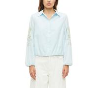 s.Oliver RED LABEL Relaxed Fit Langarmbluse aus reiner Baumwolle in Hellblau, Größe 48