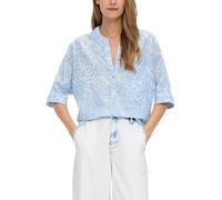 Baumwollbluse mit Fledermausärmeln und floralem All-over-Print 36 blau 2146782.53A0.36