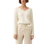 Baumwollmix-Strickpullover mit V-Ausschnitt 36 beige 2174798.81X0.36