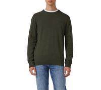 s.Oliver Baumwollpullover 2143173 mit Logo-Stickerei Herren Olive S