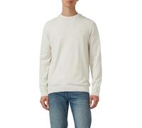 s.Oliver Strickpullover Baumwolle mit Logo-Stickerei XL Creme