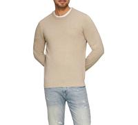 s.Oliver RED LABEL Regular Fit Strickpullover aus reiner Baumwolle in Beige, Größe XL