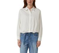 Baumwollsatin-Bluse mit Raffung 42 creme 2174588.0210.42