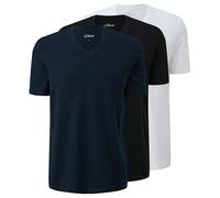 s.Oliver Herren 2155030 T-Shirt, blau|schwarz|weiß, XXL